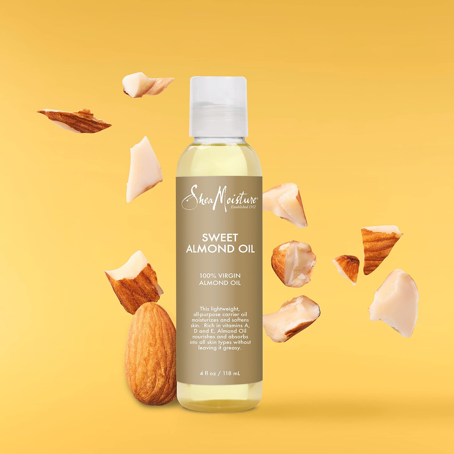 SheaMoisture Body Oil for Dry Skin Sweet Almond Oil Cruelty Free 4 oz Beauty & Personal Care Shea Moisture