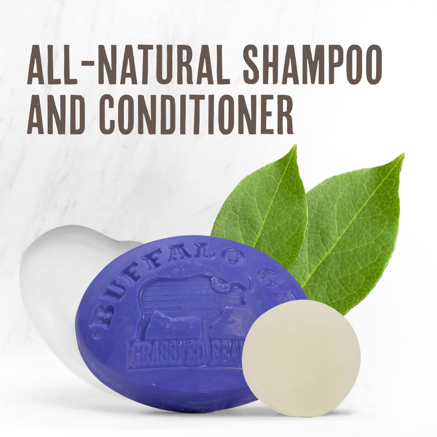 MSM Shampoo Bar + Hyaluronic Hair Conditioner Bar, Solid Bar Shampoo and Conditioner for Hair Growth, Non-Soap, For All Hair Types, Unscented Beauty & Personal Care BUFFALO GAL