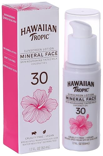 Hawaiian Tropic Mineral Sun Milk Face Sunscreen Lotion, SPF 30, 1.7oz Beauty & Personal Care Hawaiian Tropic
