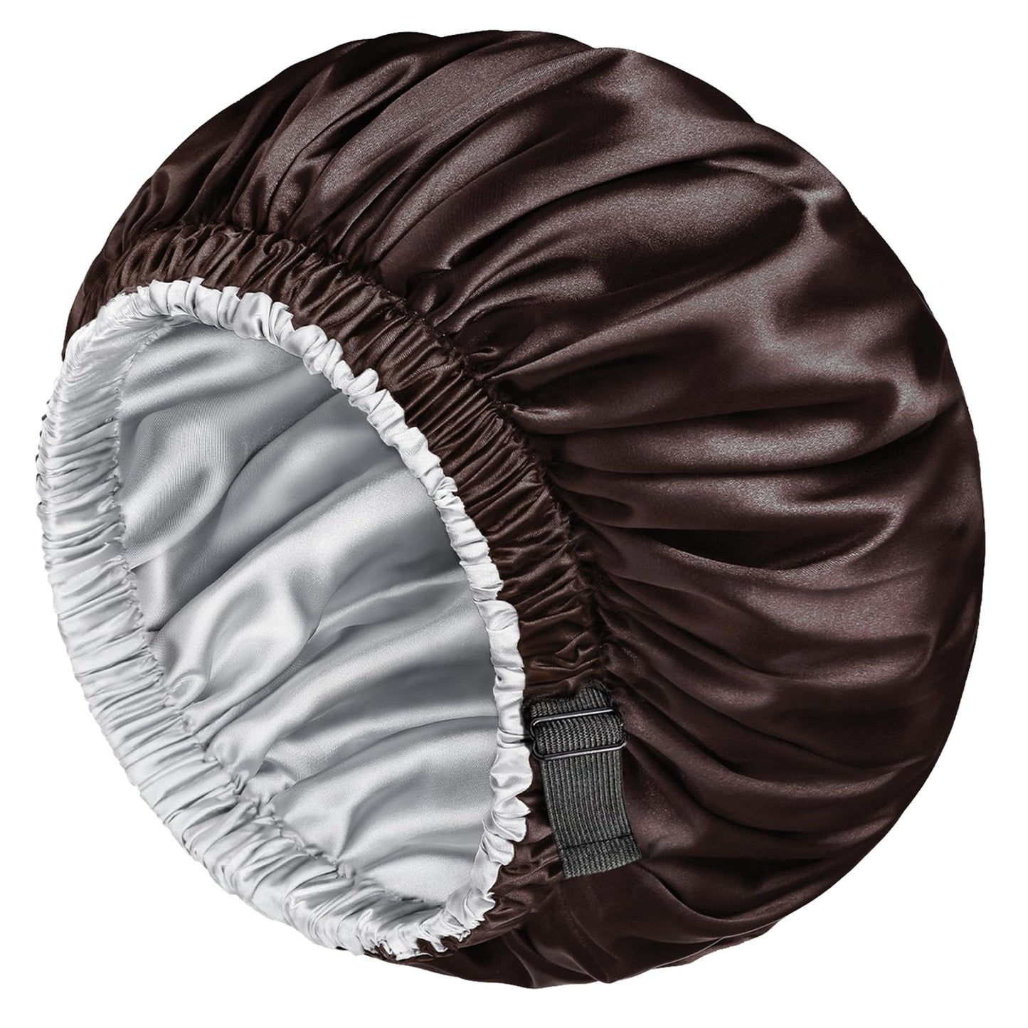 mikimini Satin Bonnet Pack of 2 for Men and Women, Reversible Double Layer Sleeping Silk Bonnet for Curly Hair Braids with Adjustable Widened Elastic Beauty & Personal Care mikimini