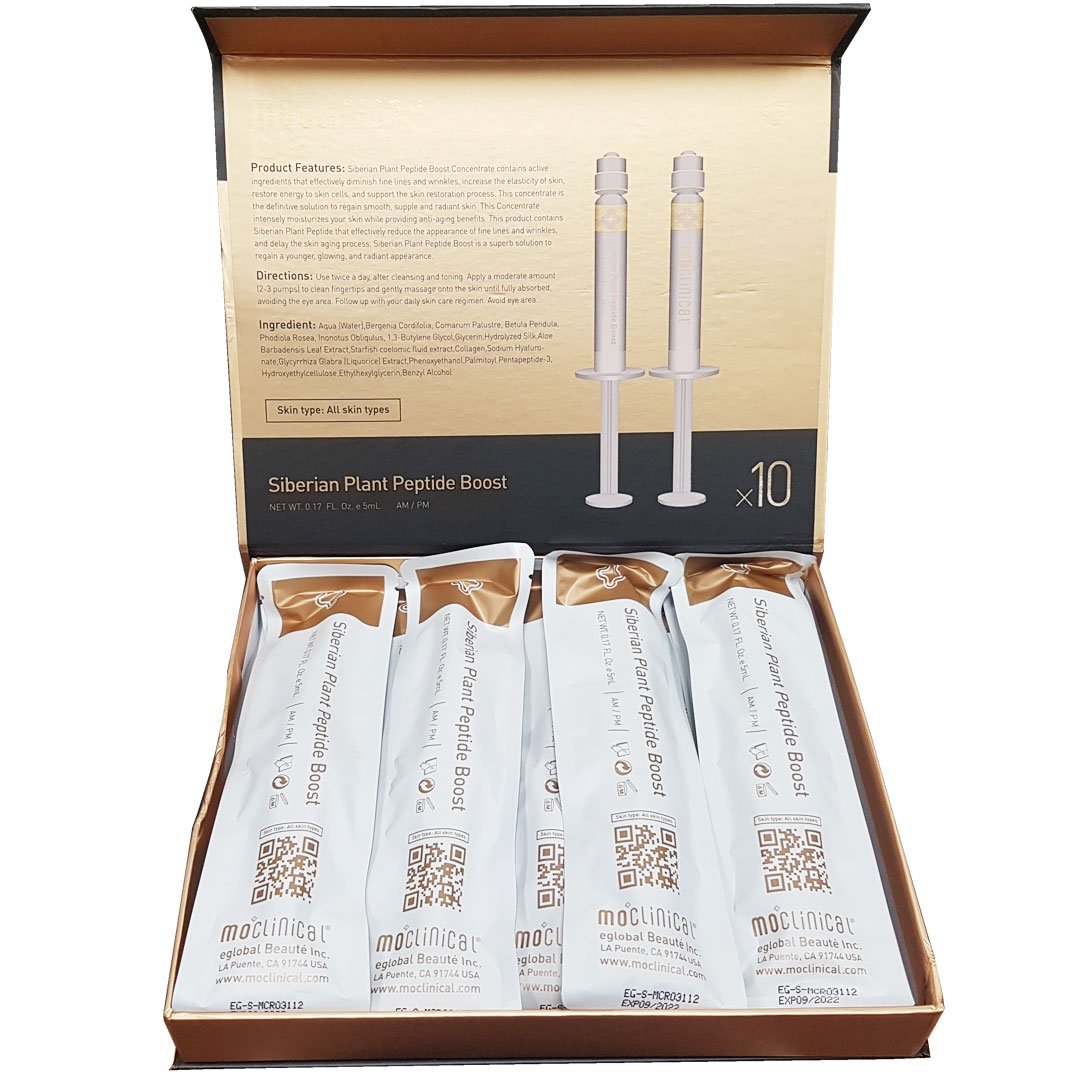 MO Clinical Siberian Plant Peptide Boost for All Skin Types, 10 Vials, 5 ml Each Vial Beauty & Personal Care MO Clinical