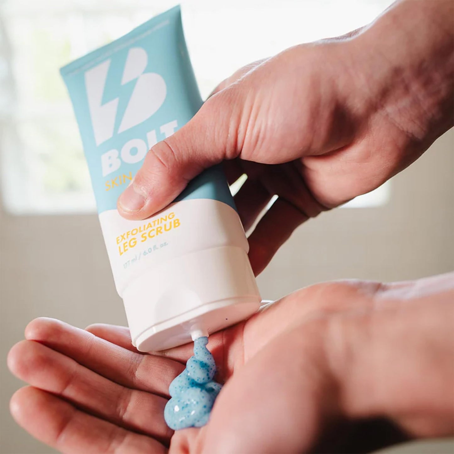 BOLT SKIN + SHAVE - Exfoliating Leg Scrub for Men with Bamboo & Coconut Extract - Fights Ingrown Hairs and Dead Skin Buildup for a Smoother Shave Beauty and Personal Care BOLT SKIN + SHAVE