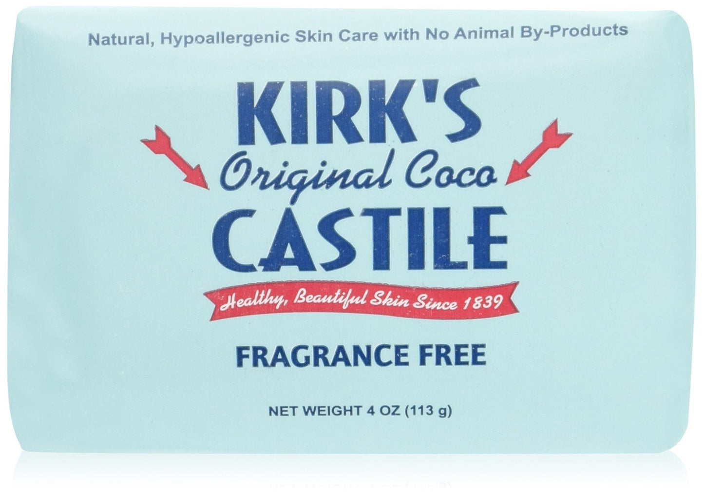Kirk's Coco Castile Soap, Fragrance Free (Pack of 5) Beauty & Personal Care Kirk's