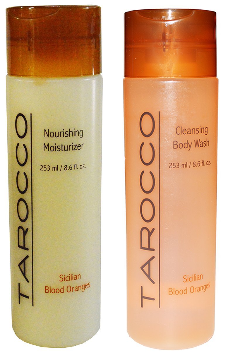 Baronessa Cali Tarocco Skin Care Set: Sicilian Blood Oranges Nourishing Moisturizer Body Lotion + Cleansing Body Wash - 8.6 Ounce Beauty & Personal Care RAPSI, FRANCOFONTE BARONESSA CALI, SICILY, ITALY