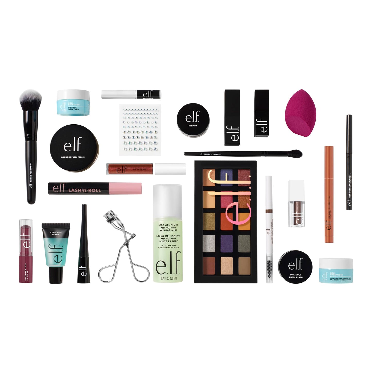 e.l.f. Sleigh the Holidays 24-Day Advent Calendar 2025, Skincare Essentials & Festive Makeup In Limited-Edition Shades, Vegan Beauty & Personal Care e.l.f.