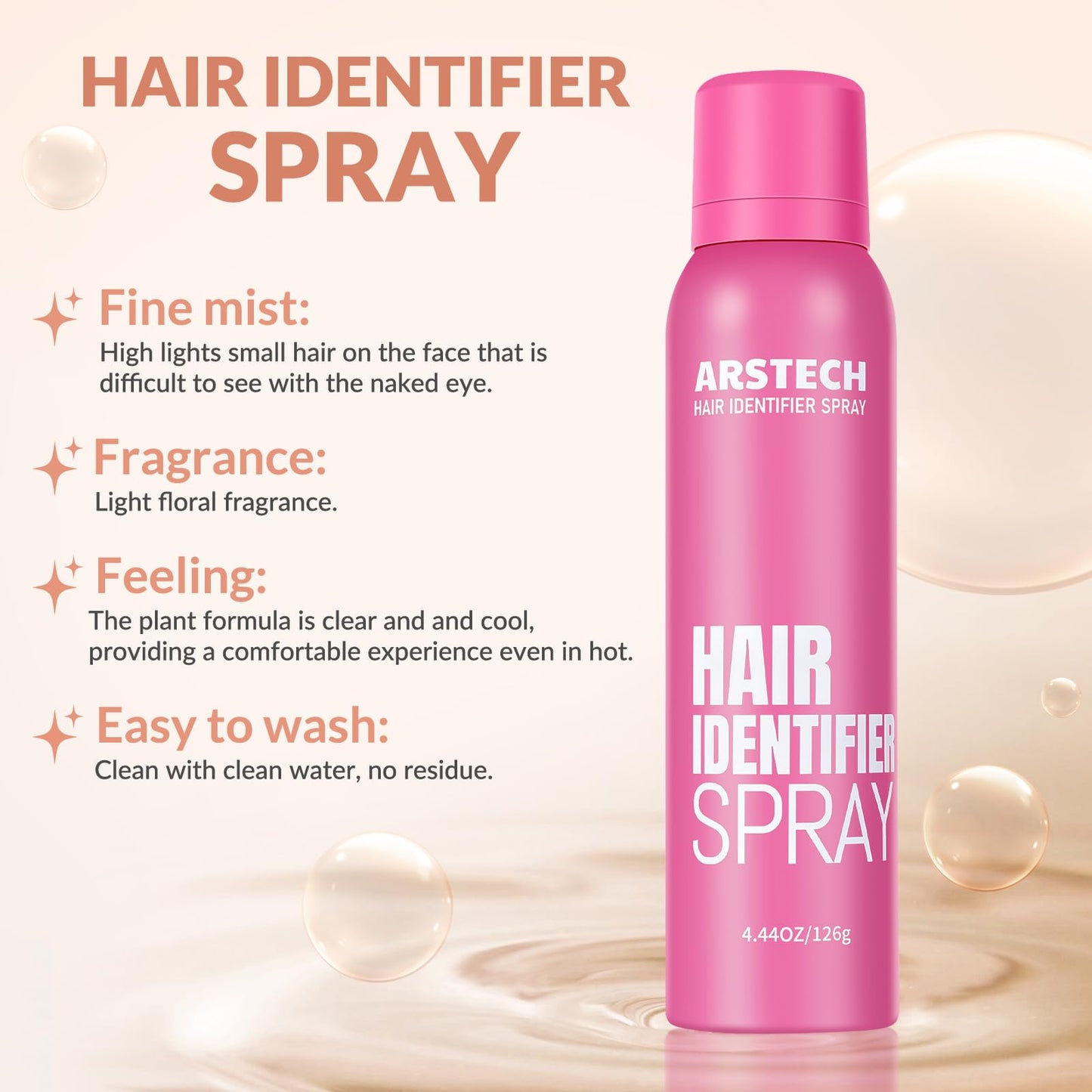 Hair Identifier Spray for Face Shaving Dermaplaning Tool Skin Body Dermaplaning Spray for Women with 4 Face Razor for Face Shaver Hair Removal Kit Beauty and Personal Care arstech