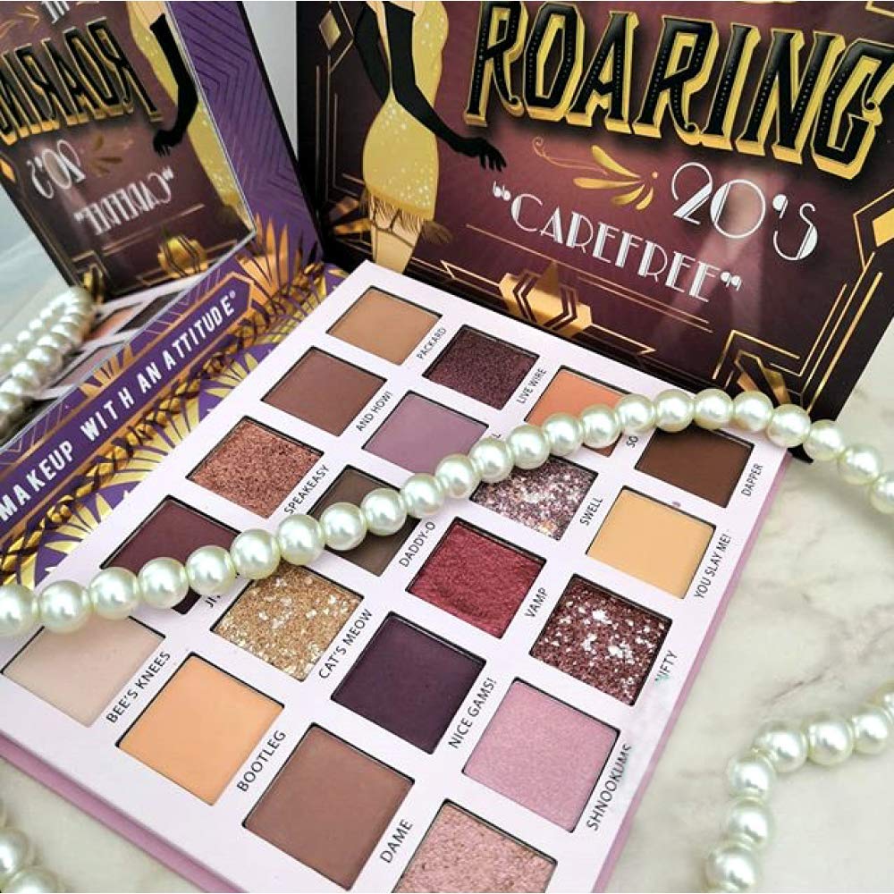 Rude Cosmetics The Roaring 20s Eyeshadow Palette - Carefree Eye Shadow Women 0.85 oz Beauty & Personal Care RUDE