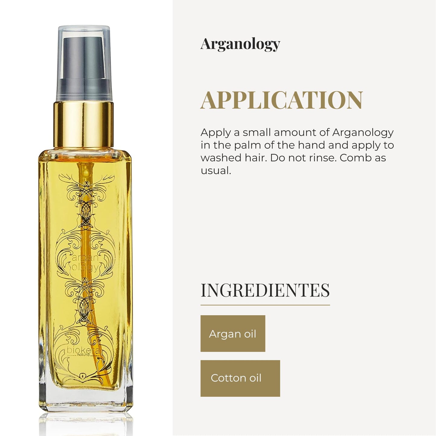 SALERM - Argan Oil Hair Serum - Biokera Arganology - 60 ml - for Very Dry and Damaged Hair - Nutrition and Shine - Revitalizes Hair - Extra Hydration Beauty & Personal Care SALERM