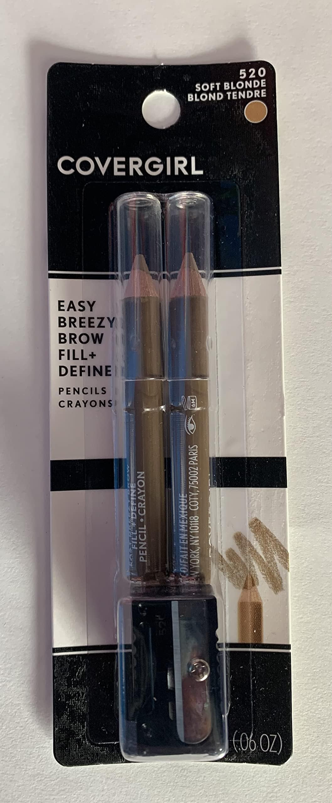 Cover Girl Brow & Eye Makers Brow Shaper and Eyeliner, Soft Blonde #520-1 Ea