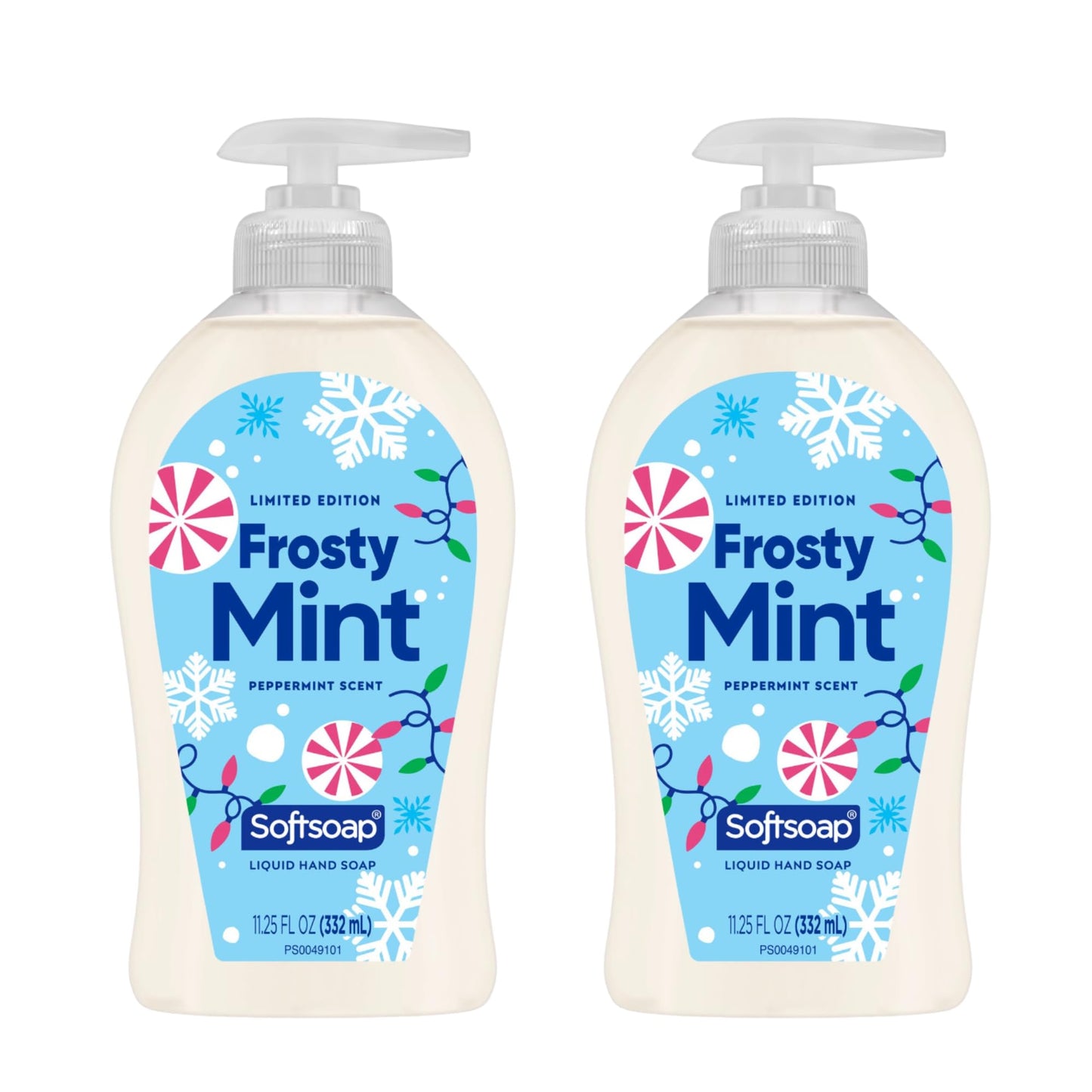 Softsoap Limited Edition Frosty Mint Peppermint Scented Liquid Hand Soap, 11.25 Fl Oz, 2 Pack, Winter Holiday Design Beauty & Personal Care Softsoap