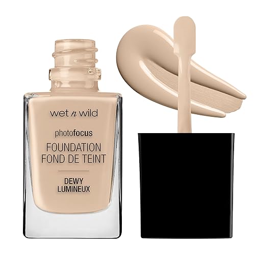 wet n wild Photo Focus Dewy Liquid Foundation Makeup, Shell Ivory ('Packaging may vary) Beauty & Personal Care wet n wild