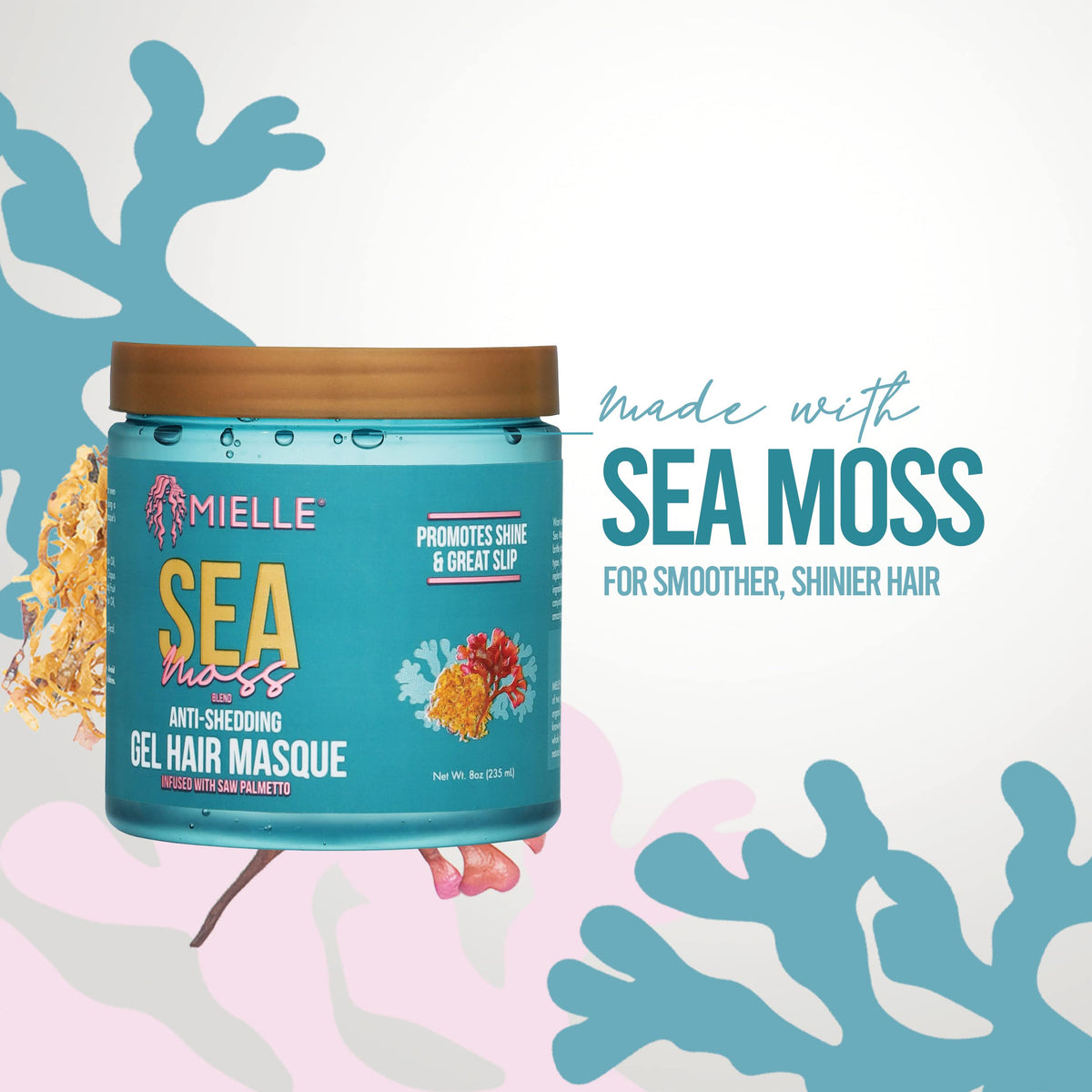 Mielle Organics Sea Moss Anti-Shedding Curl Gel Hair Masque Beauty & Personal Care Mielle Organics