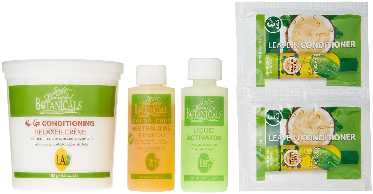 Soft And Beautiful Botanicals With Natural Plant And Butters Relaxer Kit Regular, 1 Ea (pack of 1)