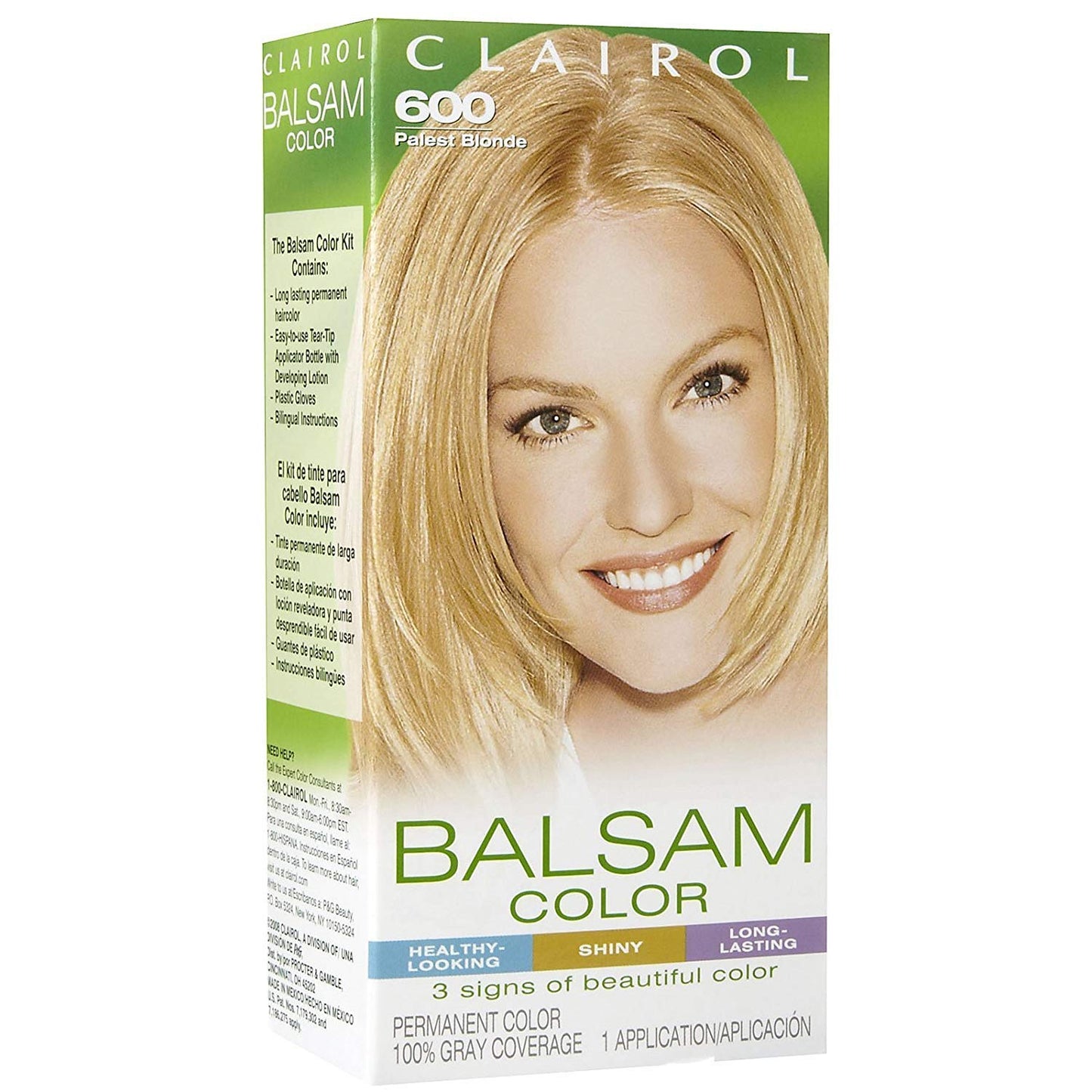 Balsam Permanent Color - 600 Palest Blonde 1 Each (Pack of 4) Beauty & Personal Care Balsam