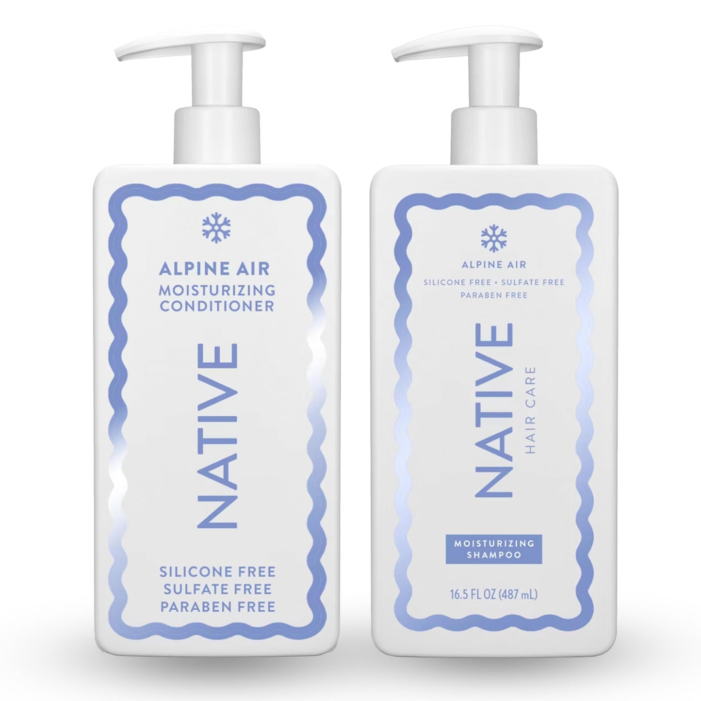 Native Holiday Limited Edition Alpine Air Moisturizing Conditioner and Shampoo - 16.5 fl oz. - Pack Of 02 Beauty & Personal Care Native