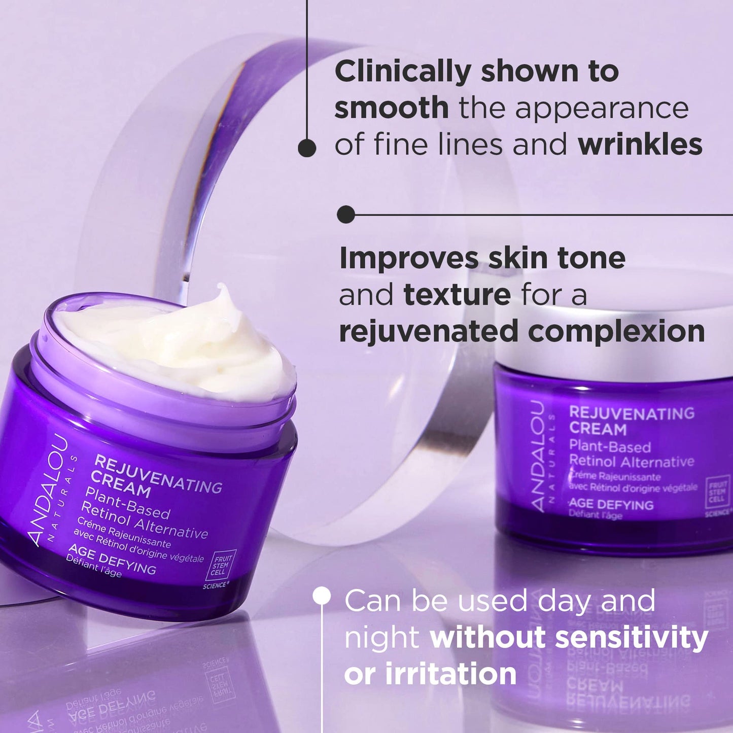 Andalou Naturals Age Defying Plant-Based Retinol Alternative Cream, 1.7 Ounce Beauty & Personal Care Andalou Naturals