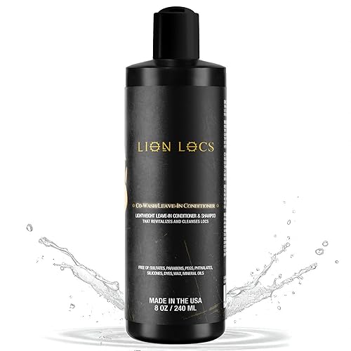 Lion Locs Shampoo and Conditioner for Dreads, Sisterlocks, Locks, & Dreadlocks | Lightweight Vegan Co Wash (8oz) Beauty & Personal Care Beard Gains