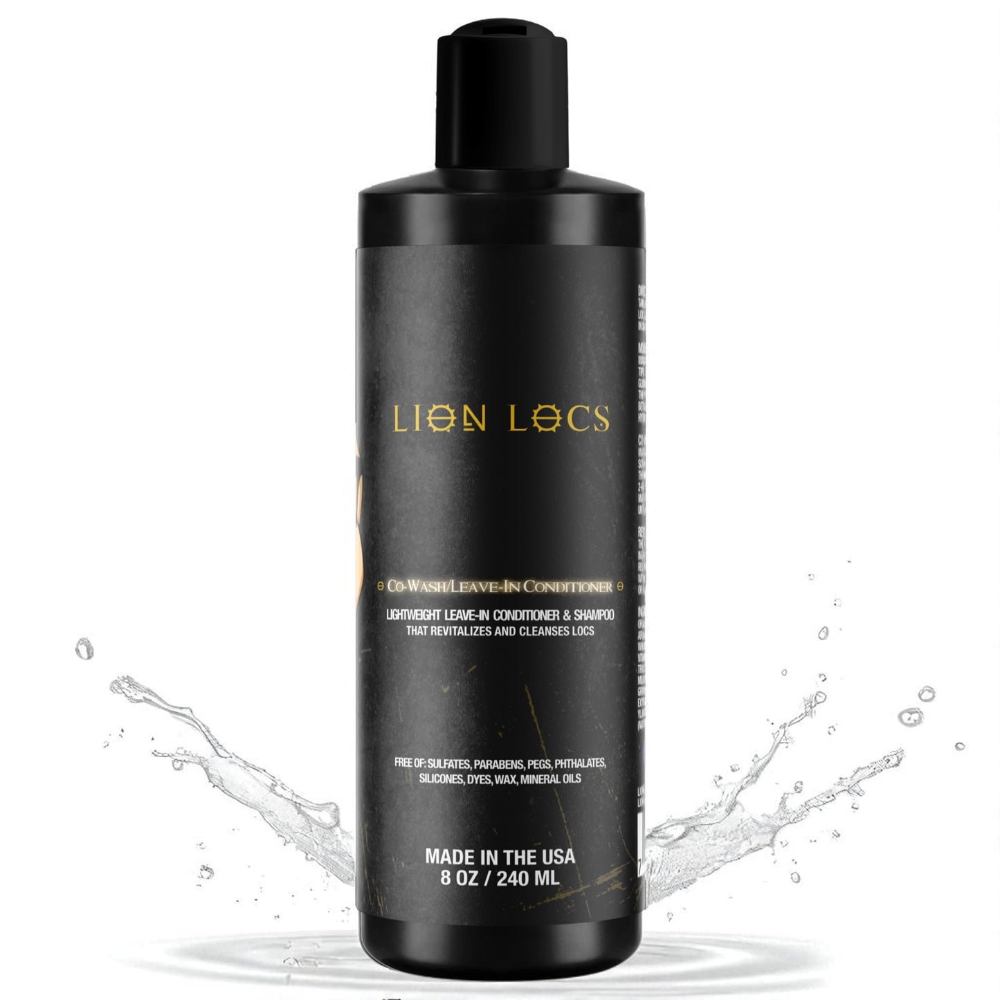 Lion Locs Shampoo and Conditioner for Dreads, Sisterlocks, Locks, & Dreadlocks | Lightweight Vegan Co Wash (8oz) Beauty & Personal Care Beard Gains