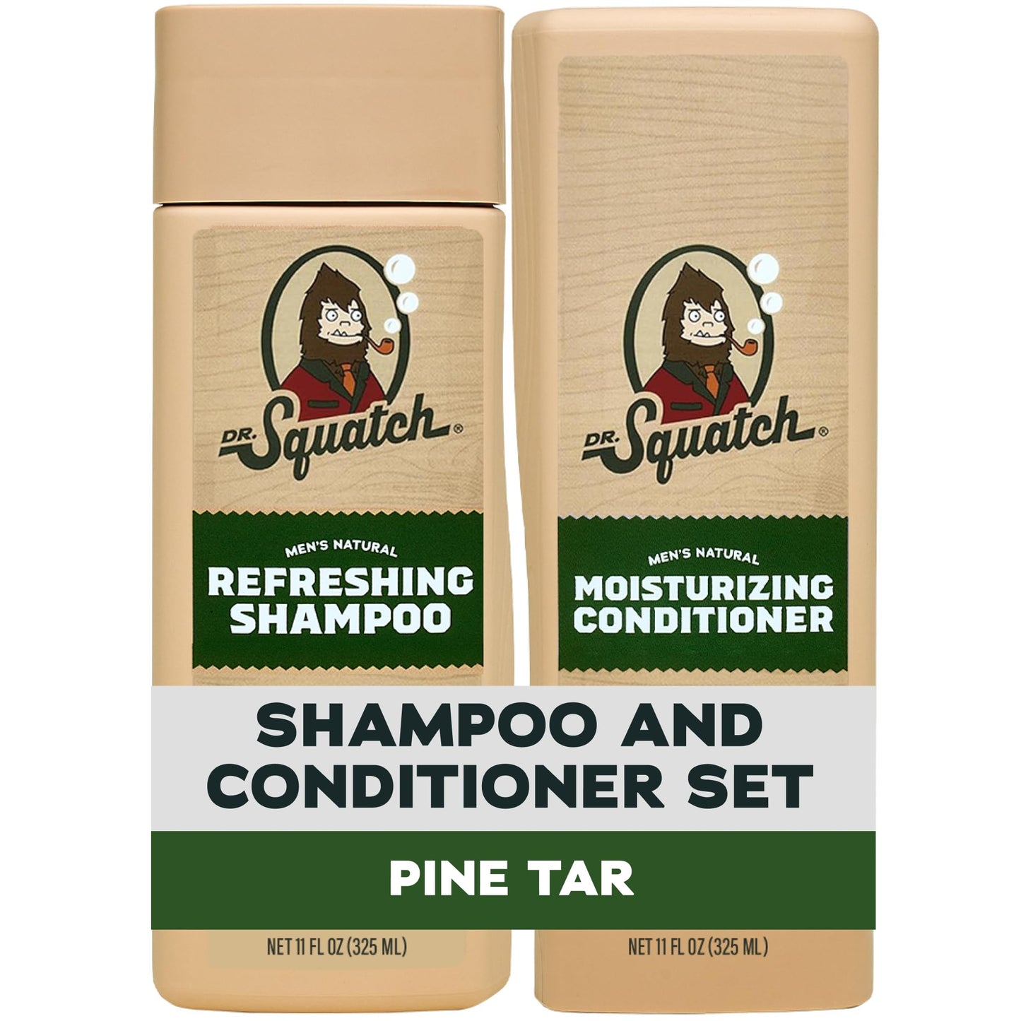 Dr. Squatch Natural Hair Bundle for Men - Healthy, Full Looking Hair - Cool Fresh Aloe Shampoo (8 fl oz), Cool Fresh Aloe Conditioner (11.5 fl oz) Beauty and Personal Care Dr. Squatch