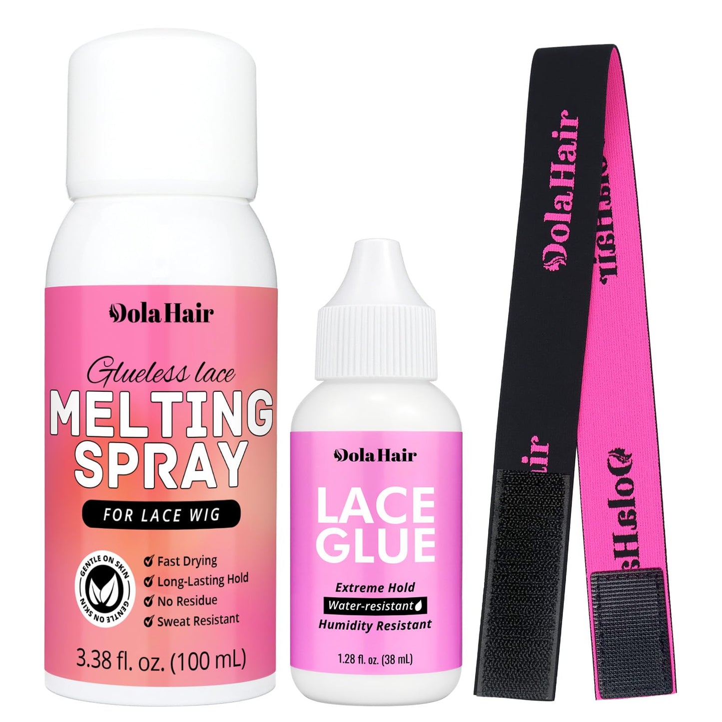 Dolahair Lace Melting Spray for GlueLess Wigs Lace Bond Melting Spray Bond Adhesive Wig Glue Spray Lace Glue Melting Band Beauty and Personal Care Dolahair Default Title