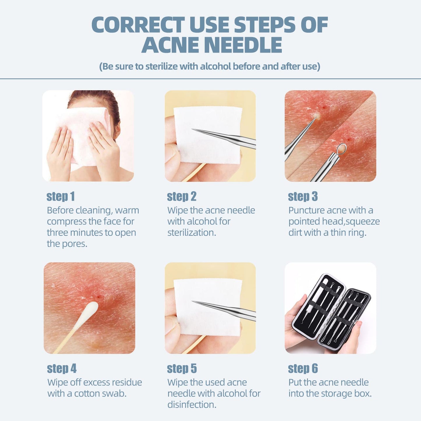 JPNK Blackhead Remover Comedone Extractor Acne Removal Kit.. Beauty and Personal Care JPNK