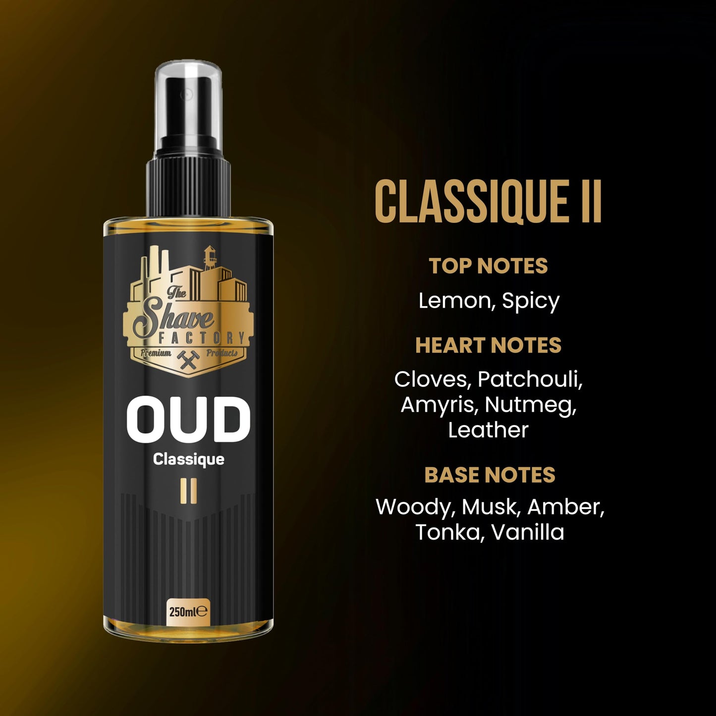 the shave factory After Shave Cologne Series (02 Oud II Classique) Beauty & Personal Care the shave factory