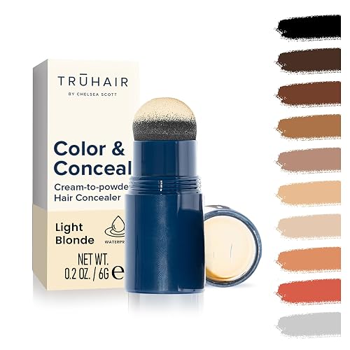TRUHAIR Color & Conceal Waterproof Root Touch Up Hair Color Concealer - Hair Cover up for Gray Coverage and Hairline Filling - 11 Hair Colors Beauty & Personal Care Truhair