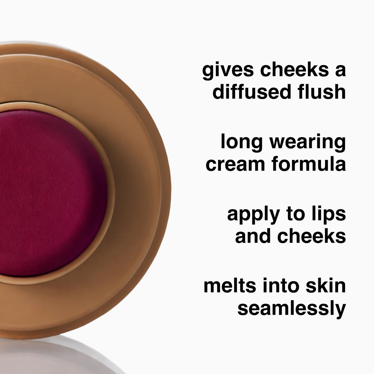 Ruby & Millie Cream Blush Stick - Sangria, Cool Berry Plum - Buildable Cream Blush for Cheeks & Lips, Satin Finish, Lightweight & Blendable Multi-Use