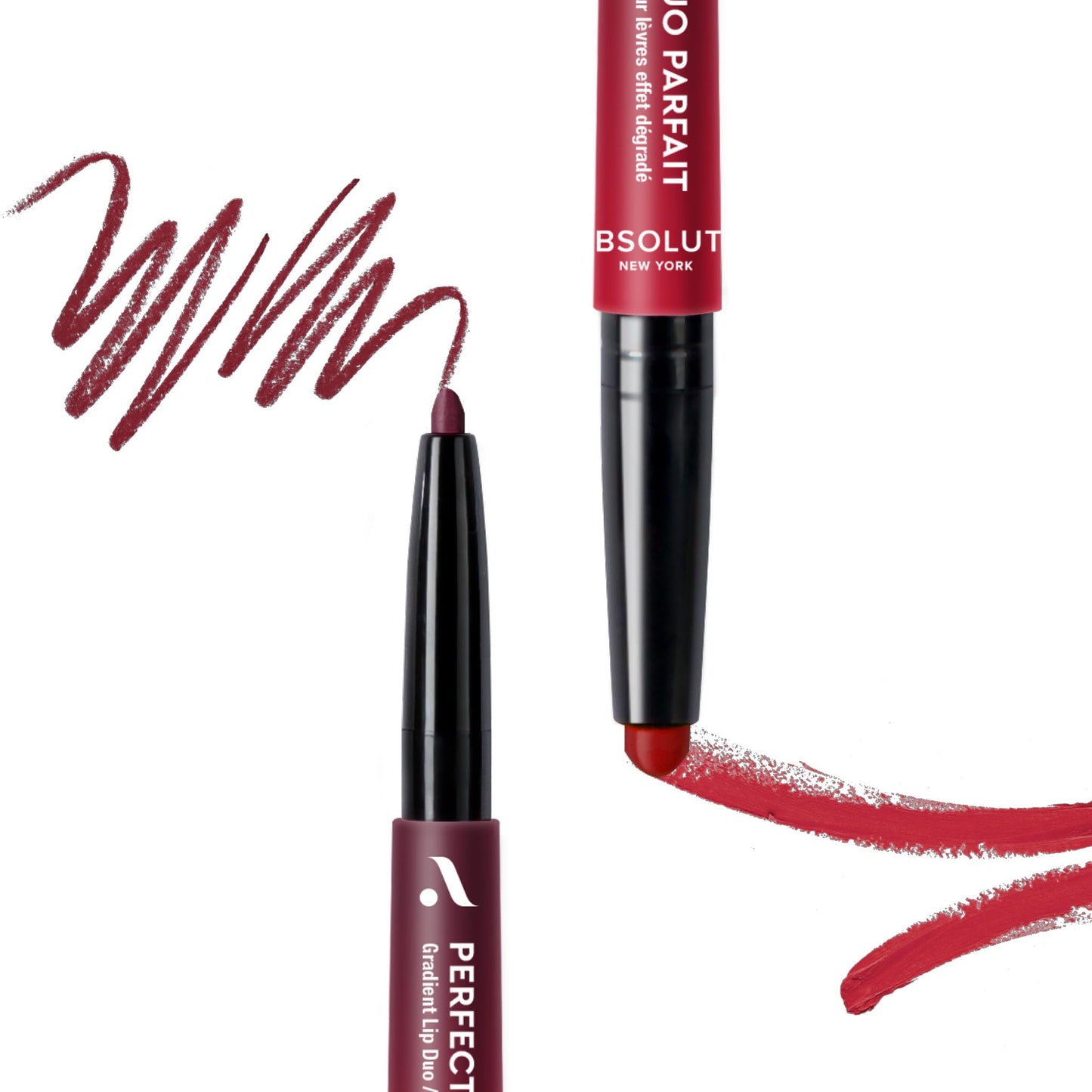 Absolute New York ALD02 Perfect Pair Lip Duo, Fuller and Poutier Lips, Deeper Shade For Lip Contouring, Satin Lipstick and Lip Liner Beauty & Personal Care Absolute New York