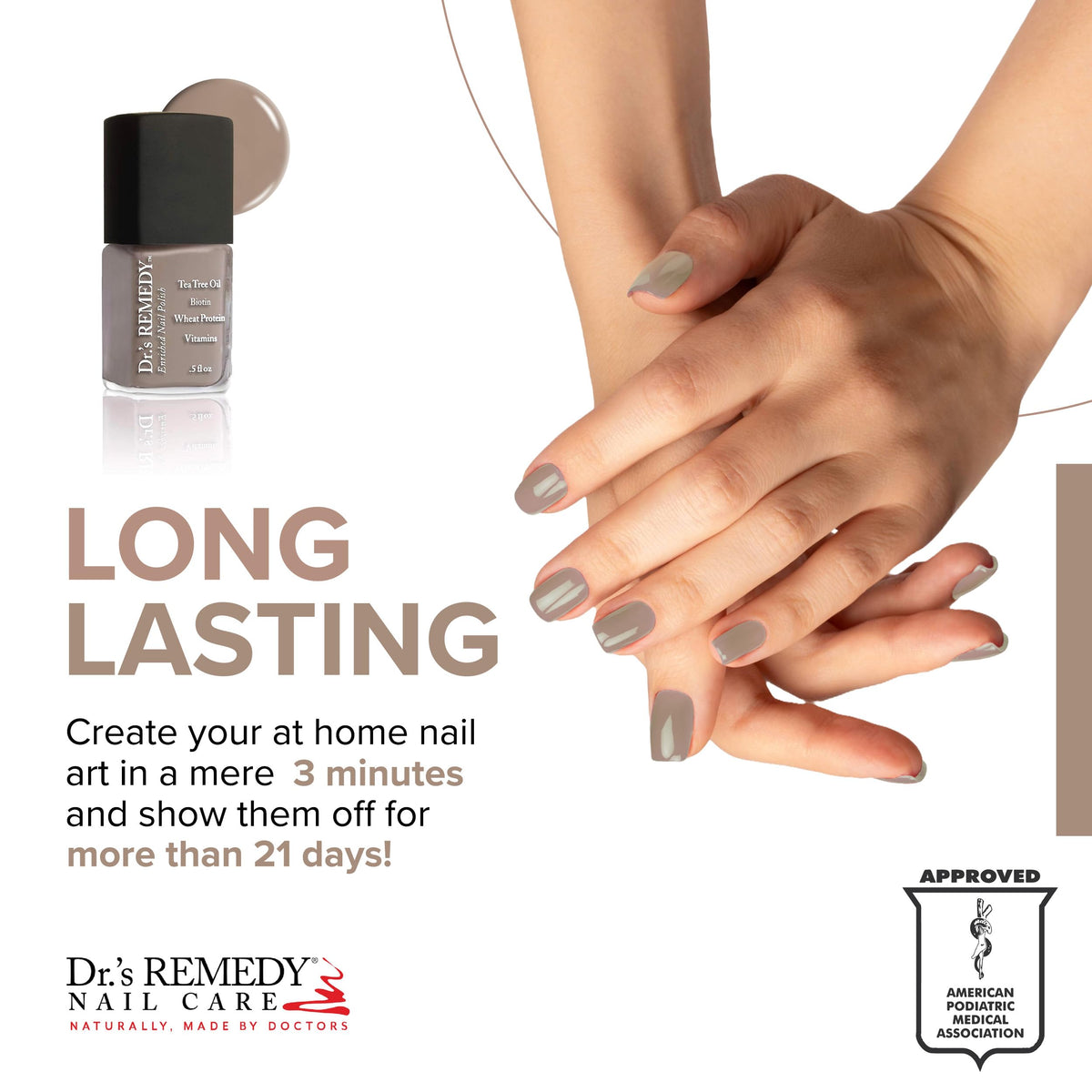 Dr.'s Remedy Enriched Nail Polish -Cozy Cafe Beauty & Personal Care Dr.'s Remedy