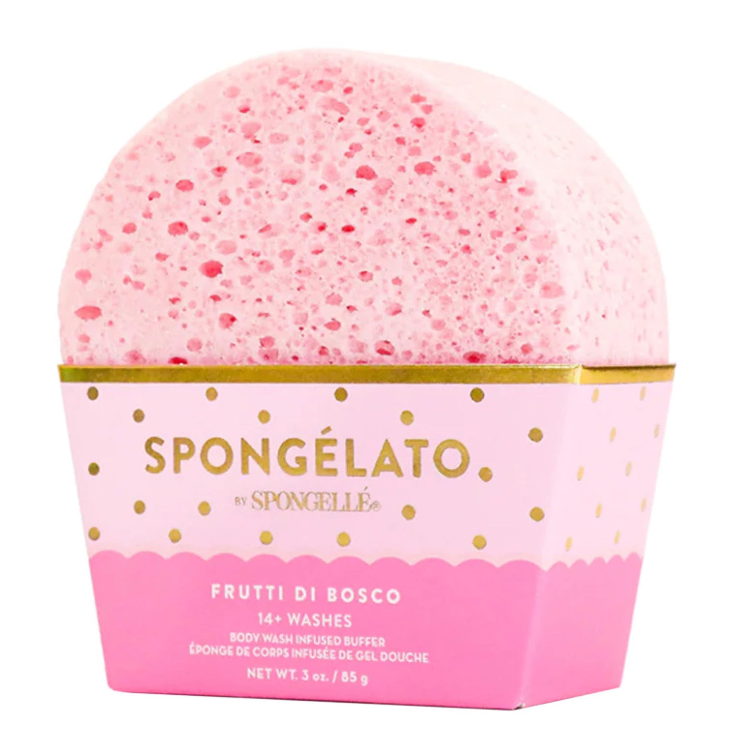 Spongellé Frutti di Bosco (Mixed Berries) Spongélato Bath Sponge - Built-In Body Wash & Body Scrubber, Shower Loofah Sponge for Women - 14+ uses Beauty and Personal Care SPONGELLÉ