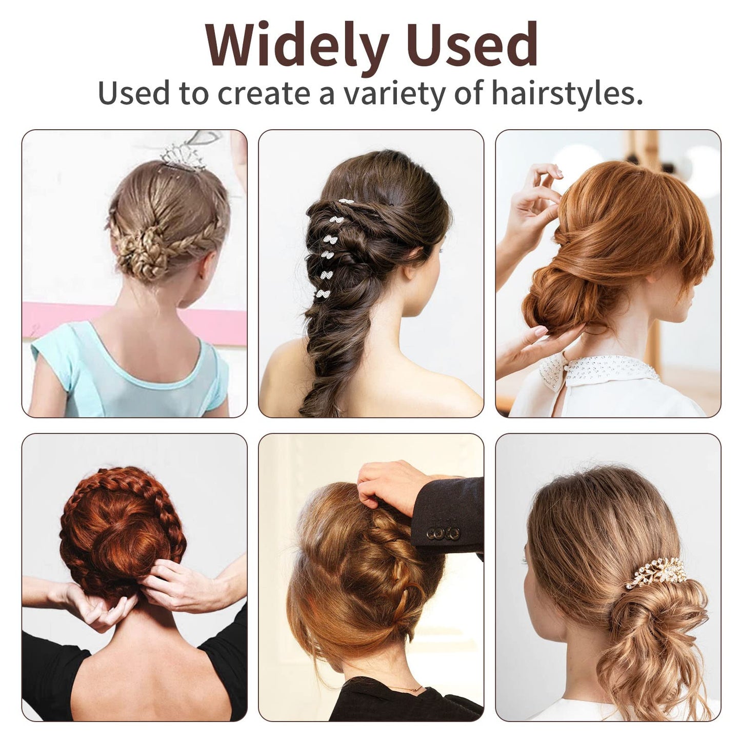 Cehony U Shaped Hair Pins, 200 Count Buns Waved Hair Pins for Updos with Box for Women Lady Girls Bobby Pins French Historical Hair Styling Pins Hair Beauty and Personal Care Cehony