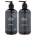CIBU for Men Charcoal Shampoo and Conditioner Bundle - 12oz Deep Clean Men’s Volumizing Shampoo - 12oz Hydrating and Volumizing Charcoal Cleansing Beauty & Personal Care CIBU
