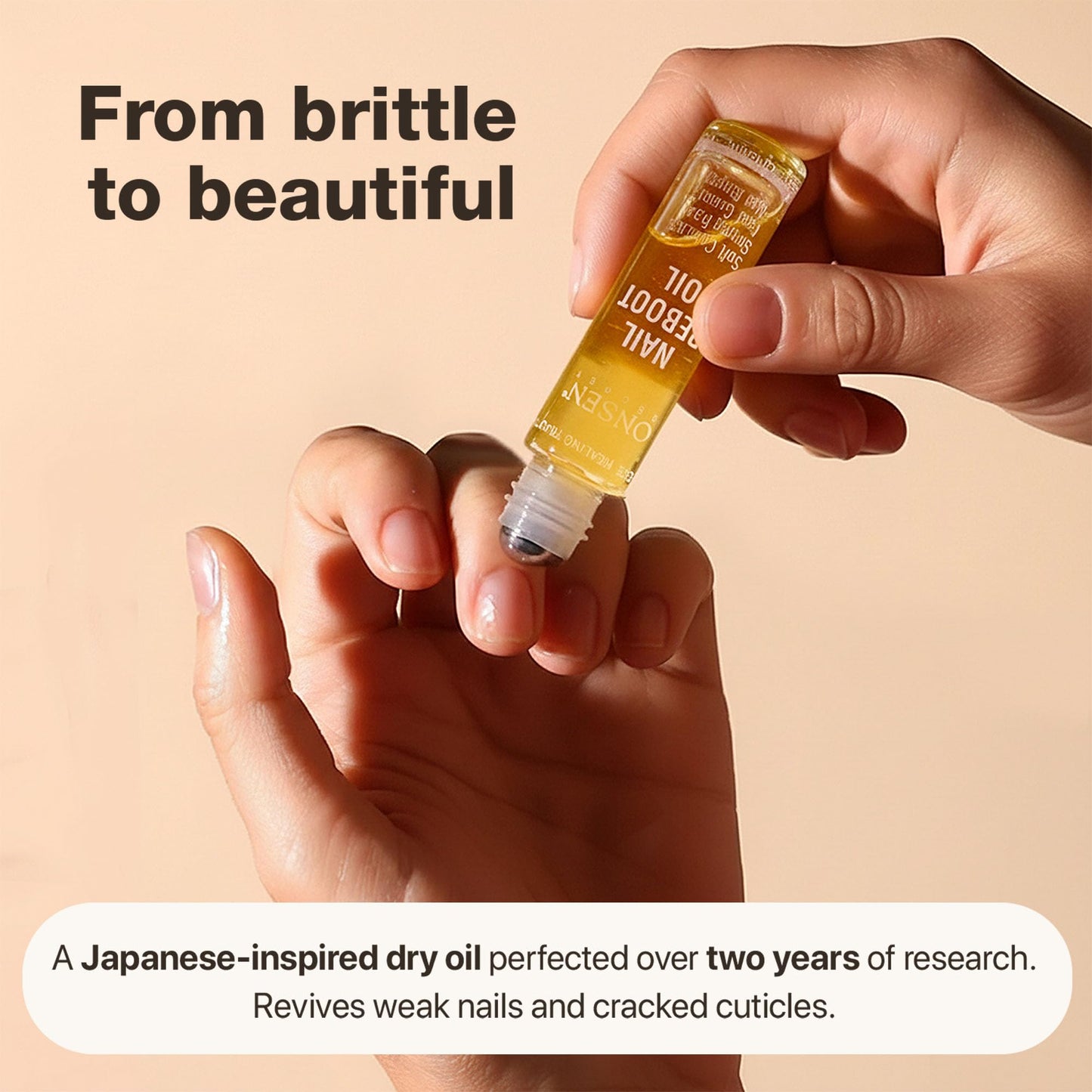 Onsen Secret Nail & Cuticle Repair Oil (10ml) - Dry Oil Formula - Japanese Tsubaki, Tea Tree & Jojoba - Strengthens Nails, Repairs Cuticles, Hydrates Beauty & Personal Care Onsen Secret