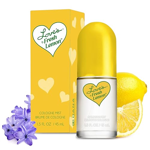 Dana Love's Fresh Lemon Cologne Mist 1.5 Fl. Oz. Invigorating and Uplifting Lemon Scented Body Mist for Women, Classic Fragrance for Everyday Beauty & Personal Care Dana