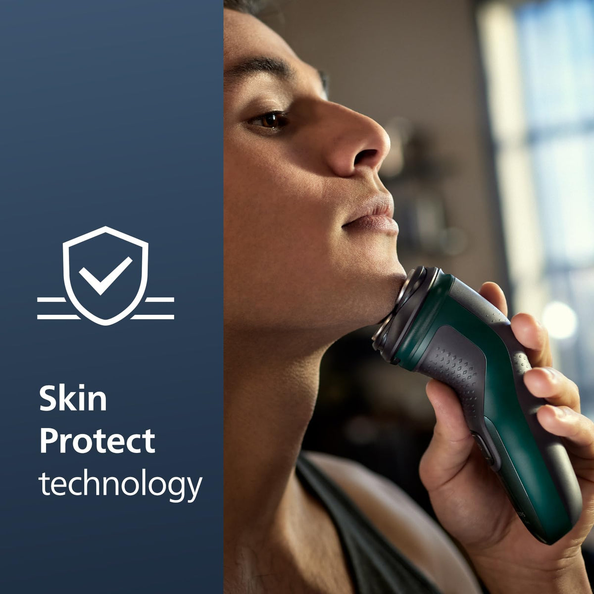 Philips Norelco Shaver 2600 Series, Wet and Dry Electric Shaver, Pop-up Trimmer, P-Cap, Travel Pouch, Dark Forest Green, Model X3052/91 Beauty and Personal Care Norelco