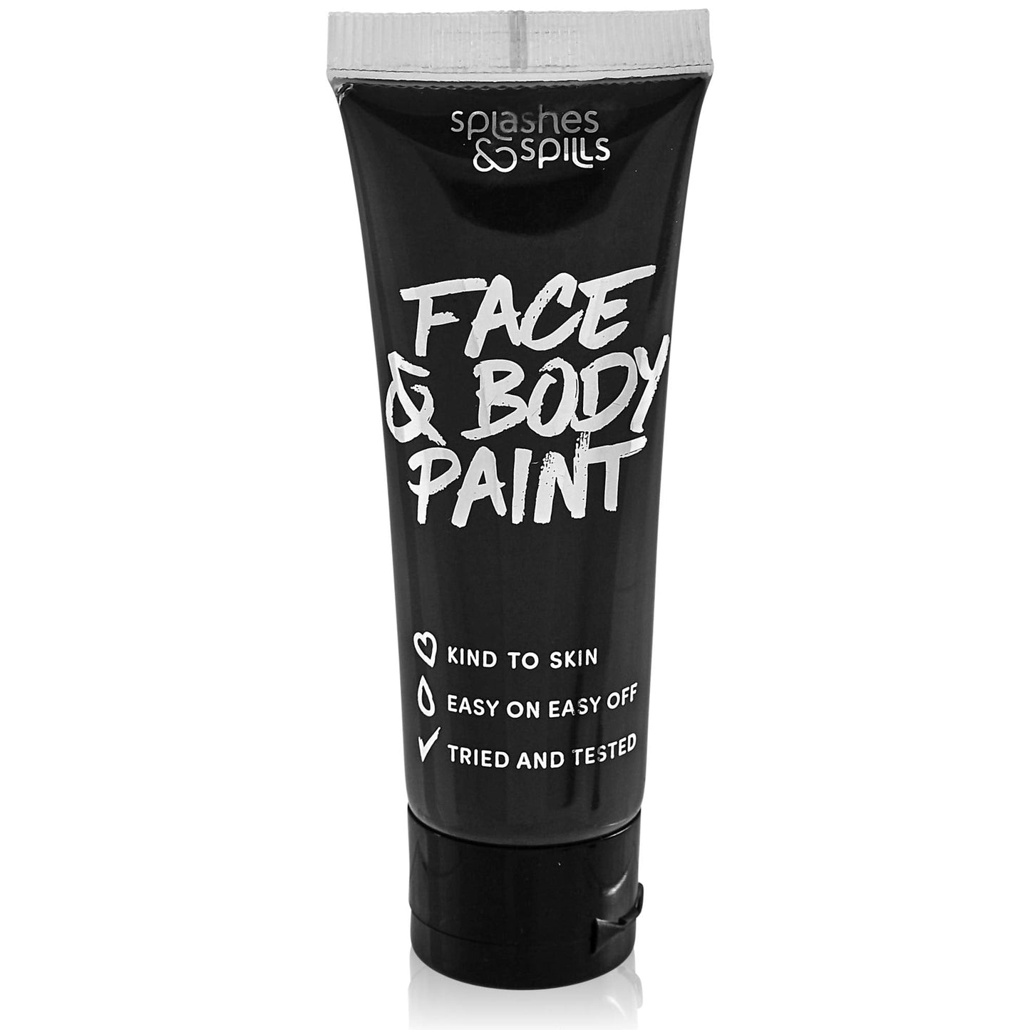 Face and Body Paint Cream, 30ml - Pretend Costume and Dress Up Makeup by Splashes & Spills (Black) Beauty & Personal Care splashes & spills