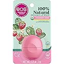 eos 100% Natural & Organic Lip Balm- Strawberry Sorbet, All-Day Moisture, Dermatologist Recommended for Sensitive Skin, Lip Care Products, 0.25 oz Beauty & Personal Care eos