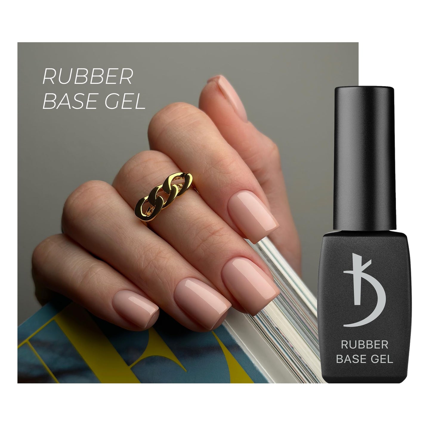 Rubber Base Gel 8ml 0.25 oz | Kodi Professional |8 ml (0.25 oz) | Gel LED/UV Nail Polish Coat Soak | Original Products| For Long Lasting Nails Layer| Beauty & Personal Care kodi professional