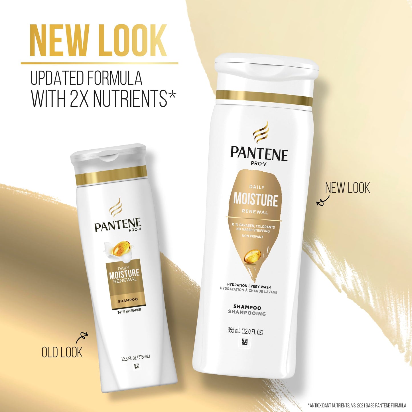 Pantene PRO-V Daily Moisture Renewal Dual Pack Shampoo + Conditioner, 12 oz Shampoo/10.4 oz Conditioner Beauty & Personal Care Pantene