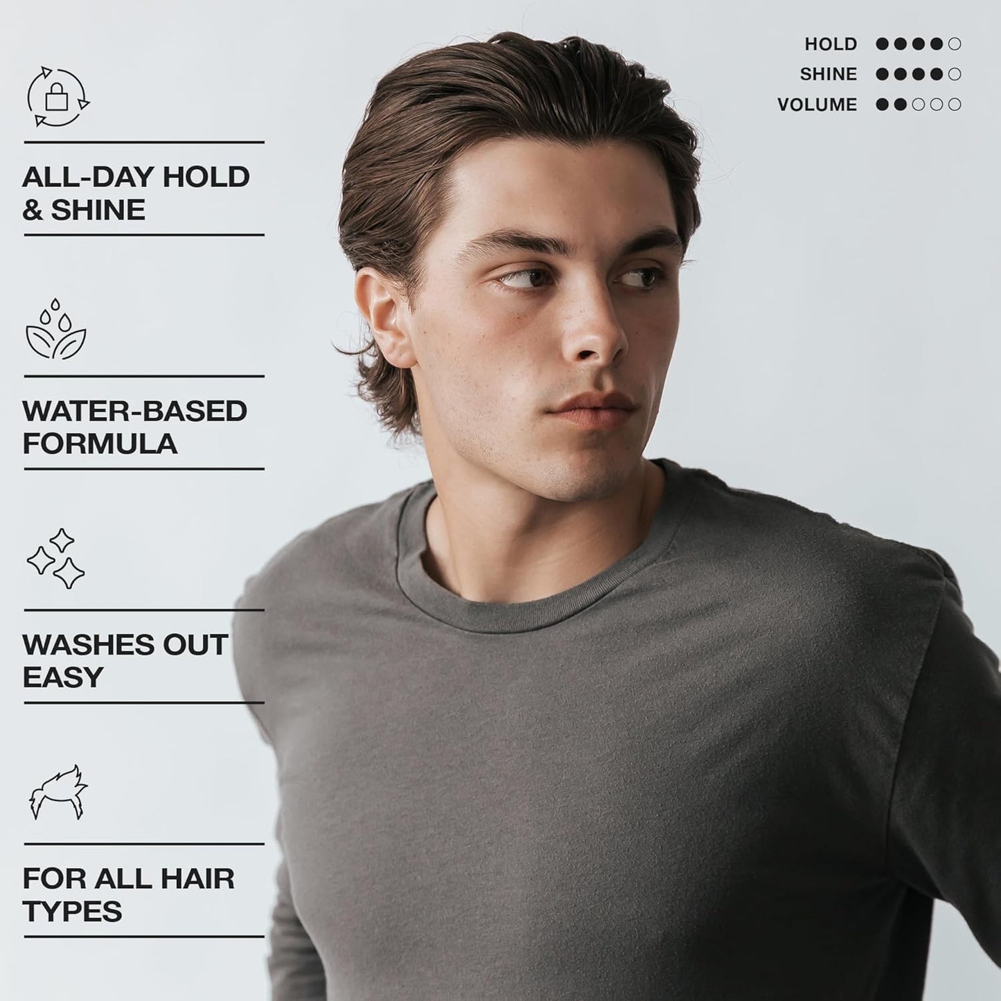 CRVFT Pomade 2oz - Semi-Matte Finish Shine - Original Hold Medium Strength (Gel) - Men’s Styling Product, Barber Approved - Water Based/Soluble - Boss Beauty & Personal Care Hair Craft Co.