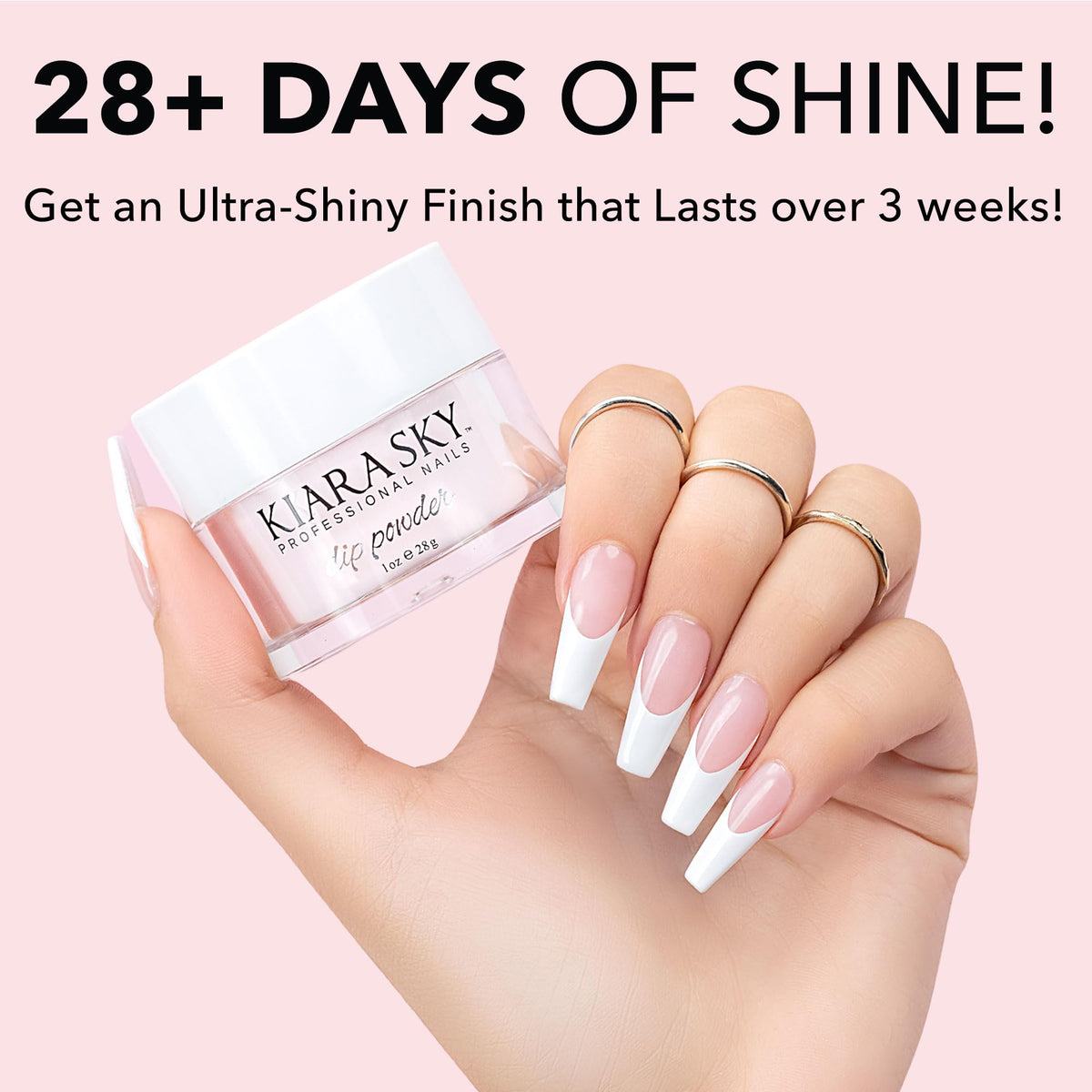KIARA SKY Dip Top Coat for Nail Dip Powder | Step 4 Dip Powder Nail Essential Top Coat | Ultra-shiny Top Coat | No Lamp Needed | Cruelty-Free