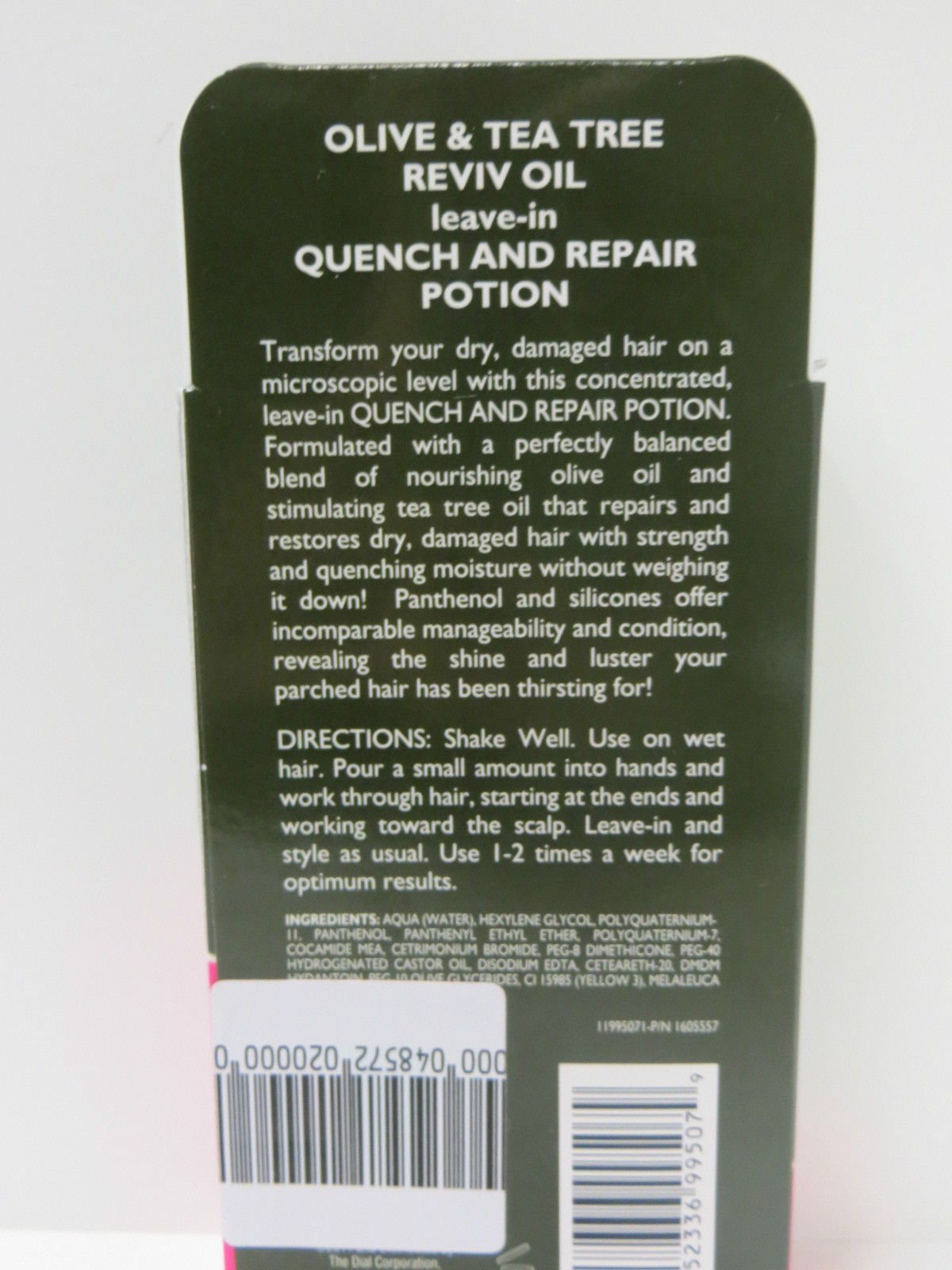 Smooth N Shine Olive &Tea Tree Quench & Repair Potion 3's 5.8 oz. Beauty & Personal Care Smooth N Shine