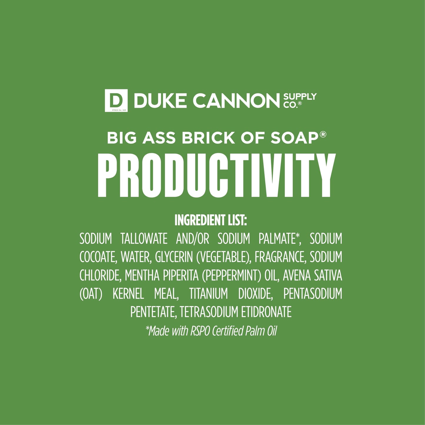 Duke Cannon Supply Co. Big Brick of Soap - Superior Grade, Large Men's Bar Soap, Limited Edition WWII Inspired Scents, Body Soap, Menthol, 10 oz Beauty & Personal Care Duke Cannon Supply Co.