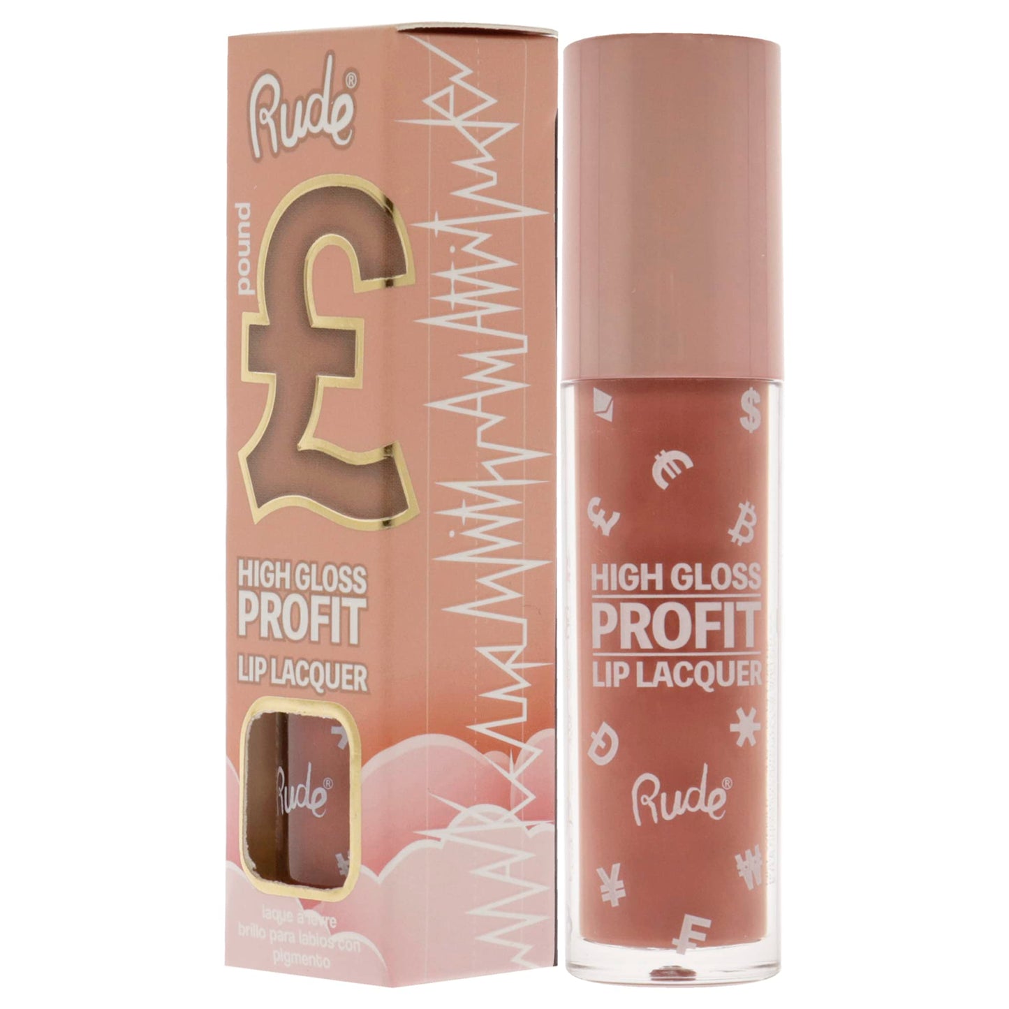 Rude Cosmetics High Gloss Profit Lip Lacquer - Pound Lip Gloss Women 0.141 oz Beauty & Personal Care RUDE