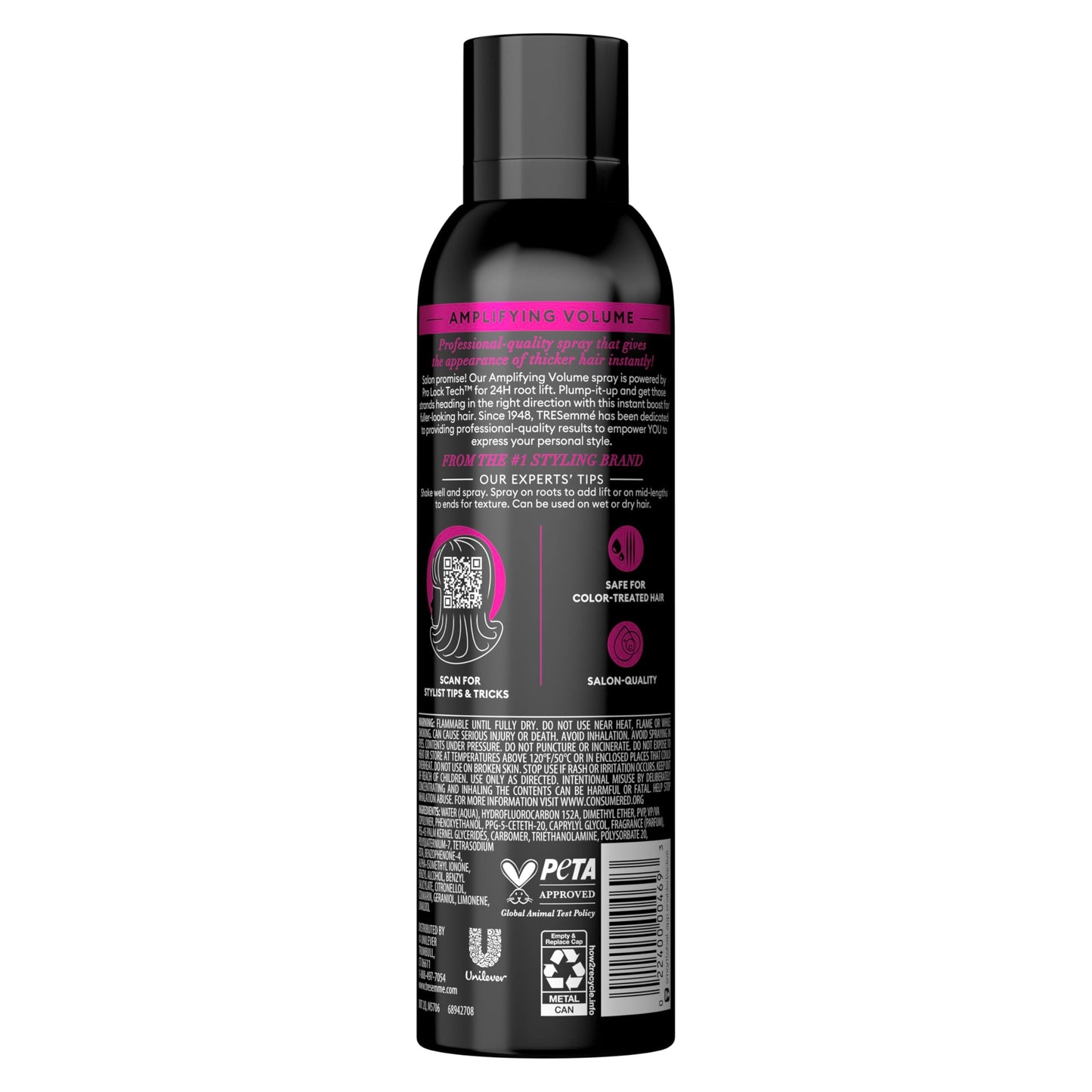 TRESemme Hair Spray, Volume Spray (Pack of 2), 6.8 Oz each, Finishing Hair Thickening Products for Women, Volumizing Hair Products for Thicker, Fuller Beauty & Personal Care TRESemmé