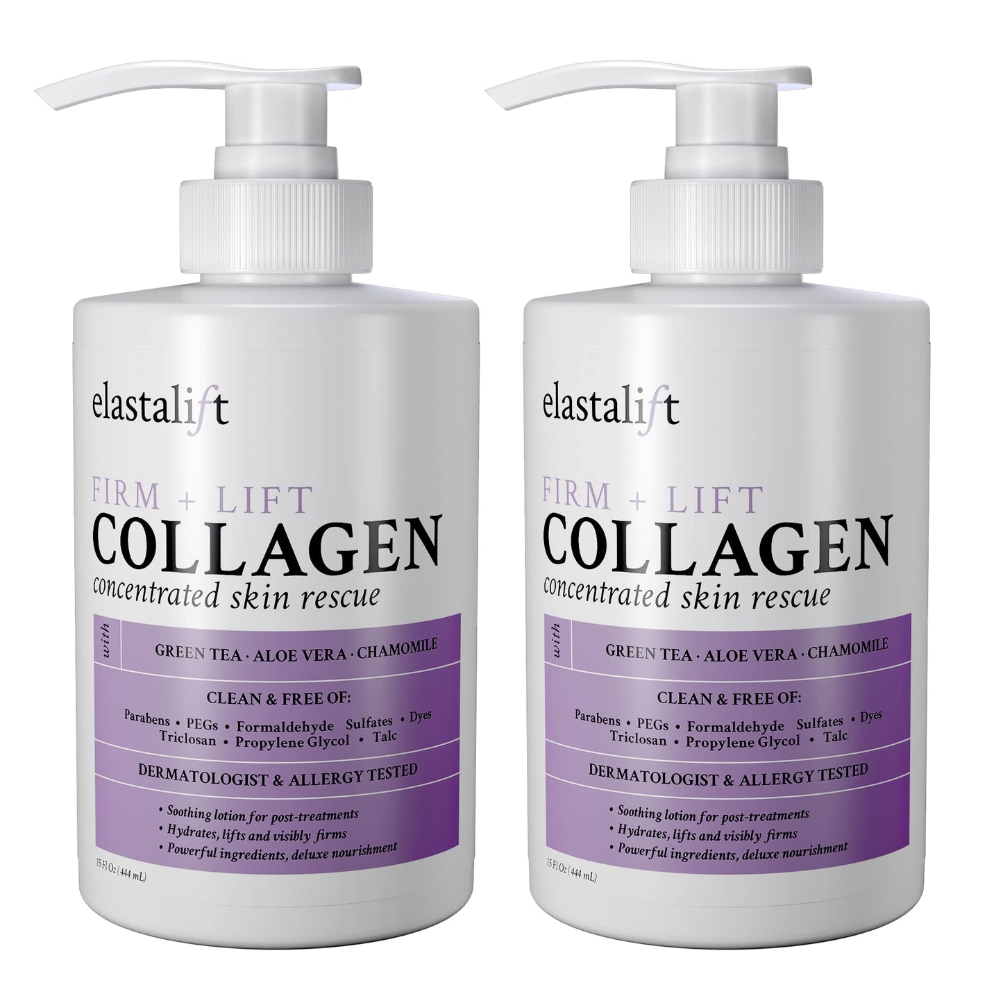 Elastalift Collagen Cream Fragrance Free Body Lotion & Face Moisturizer For Women & Men | Collagen Lotion | Skin Tightening Cream | Skin Firming + Beauty & Personal Care Elastalift