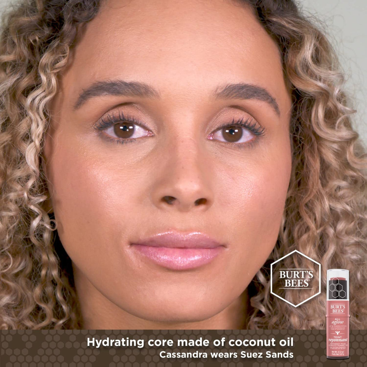 Burts Bees 100% Natural All Aglow Lip & Cheek Stick, Suez Sands - 1 Tube Beauty & Personal Care Burt's Bees