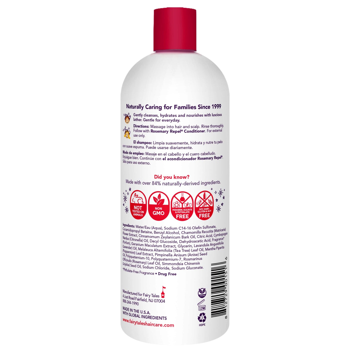 Fairy Tales Rosemary Repel Daily Kids Shampoo- Kids Like the Smell, Lice Do Not, 32 fl oz. (Pack of 1) Beauty & Personal Care Fairy Tales