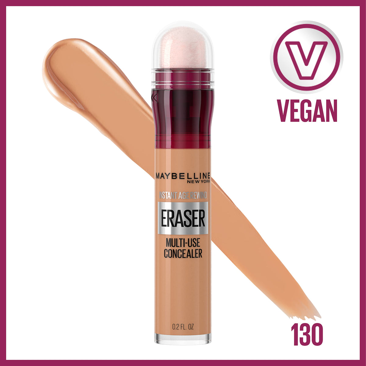 Maybelline Instant Age Rewind Eraser Dark Circles Treatment Multi-Use Concealer, 130, 1 Count (Packaging May Vary) Beauty & Personal Care MAYBELLINE